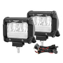 DEFEND Pair 4inch CREE LED Work Light Bar Spot Flood Reverse 4WD 12V 24V