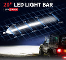 20INCH 780W LIGHT BAR CREE SPOT FLOOD COMBO OFFROAD WORK DRIVING 380@1LUX
