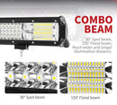 20INCH 780W LIGHT BAR CREE SPOT FLOOD COMBO OFFROAD WORK DRIVING 380@1LUX