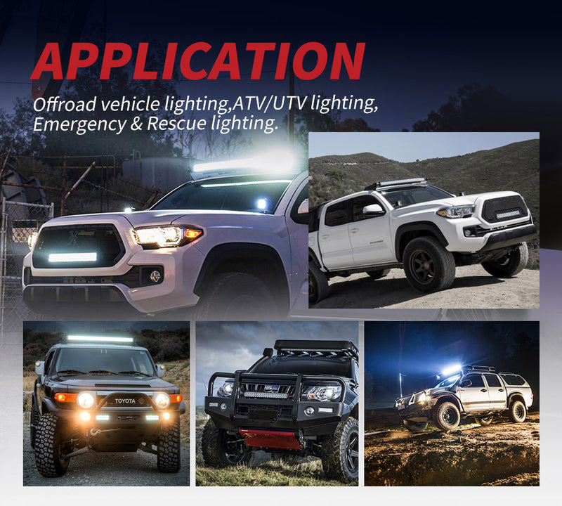 20INCH 780W LIGHT BAR CREE SPOT FLOOD COMBO OFFROAD WORK DRIVING 380@1LUX