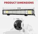 20INCH 780W LIGHT BAR CREE SPOT FLOOD COMBO OFFROAD WORK DRIVING 380@1LUX