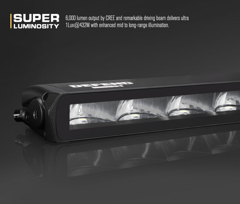 20inch LED Light Bar Slim Single Row Work Driving Lamp 4X4 Offroad