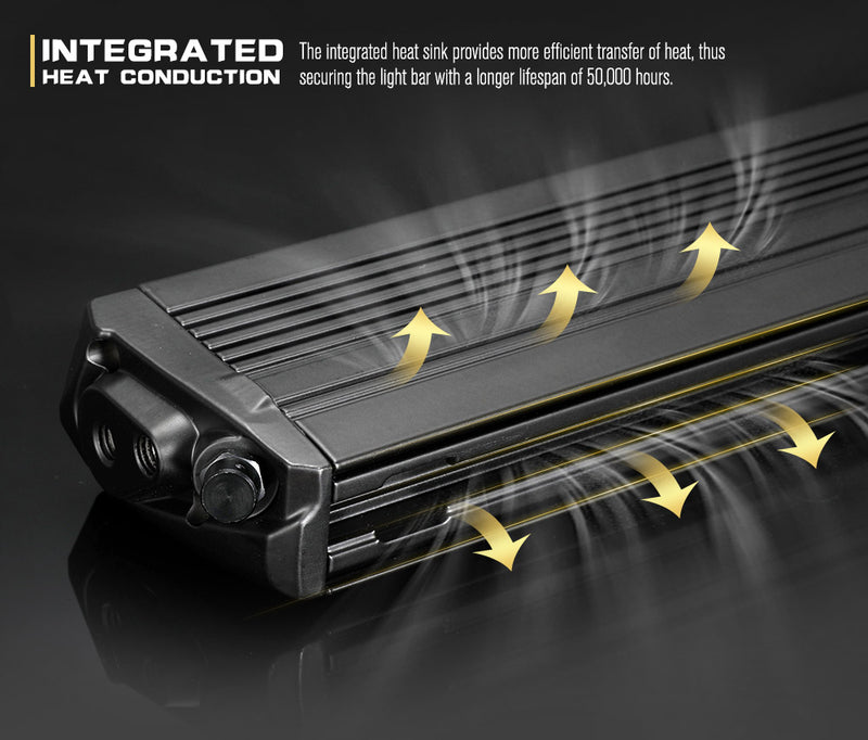 20inch LED Light Bar Slim Single Row Work Driving Lamp 4X4 Offroad