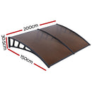 Window Door Awning Door Canopy Outdoor Patio Cover Shade 1.5mx2m DIY BR