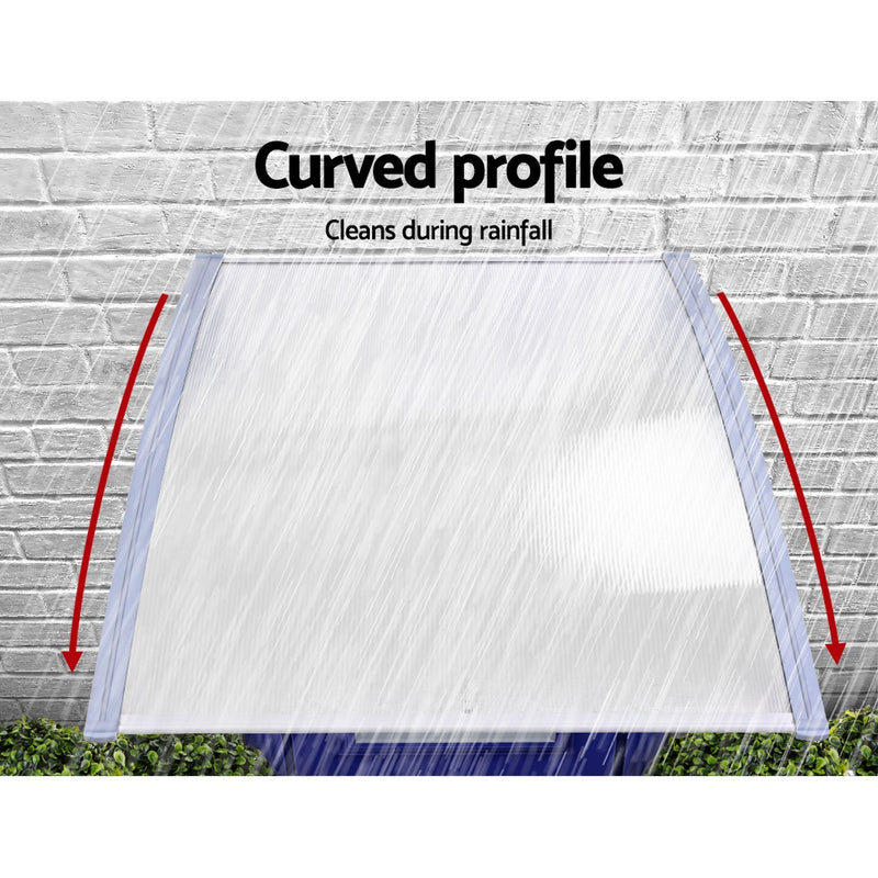 Window Door Awning Door Canopy Outdoor Patio Sun Shield 1.5mx3m DIY