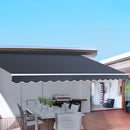 Retractable Outdoor Arm Awning 2.5 x 2M - Grey