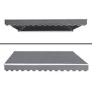 3M x 2.5M Outdoor Folding Arm Awning - Pegru