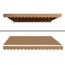 4M x 2.5M Outdoor Folding Arm Awning - Beige