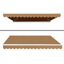 4M x 3M Outdoor Folding Arm Awning - Beige