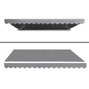 4M x 3M Outdoor Folding Arm Awning - Pegru