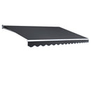 4.5M x 3M Outdoor Folding Arm Awning - Grey