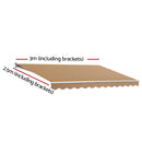 Motorised 3x2.5m Folding Arm Awning - Beige