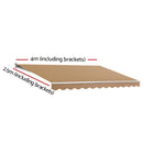 Motorised 4x2.5m Folding Arm Awning - Beige