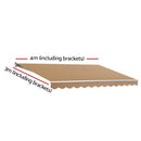 Motorised 4x3m Folding Arm Awning - Beige