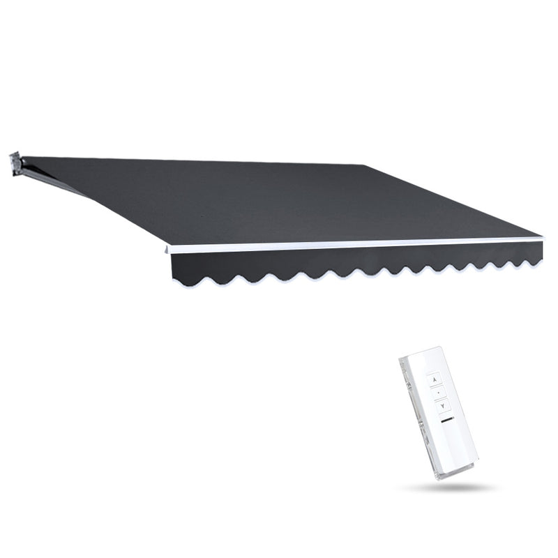 Motorised 4x3m Folding Arm Awning - Grey