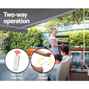 Motorised 4x3m Folding Arm Awning - Pearl Grey