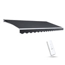 Motorised 5x2.5m Folding Arm Awning - Grey