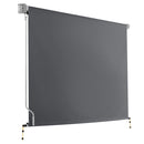 2.4m x 2.5m Retractable Roll Down Awning - Grey