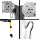 2.4m x 2.5m Retractable Roll Down Awning - Grey