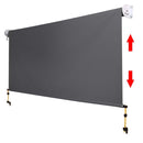 3m x 2.5m Retractable Roll Down Awning - Grey