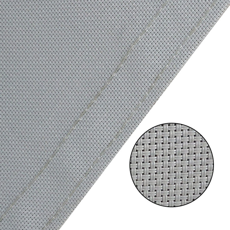 3m x 2.5m Retractable Straight Drop Roll Down Awning - Grey