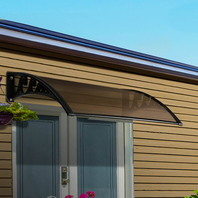 DIY Window Door Awning Brown 1 x 1M