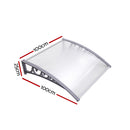 DIY Window Door Awning Transparent 1 x 1M