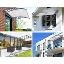 DIY Window Door Awning Transparent 1 x 1M