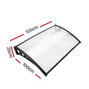 1X1.2M Window Door Awning Canopy Rain Cover Sun Shield