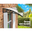 DIY Window Door Awning Shade 1 x 2m - Transparent