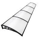 Window Door Awning Door Canopy Patio UV Sun Shield WHITE 1mx4m DIY