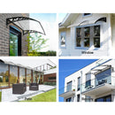 Window Door Awning Door Canopy Patio UV Sun Shield WHITE 1mx6m DIY