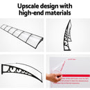 Window Door Awning Door Canopy Patio UV Sun Shield WHITE 1mx6m DIY