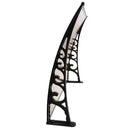 Window Door Awning Door Canopy Patio UV Sun Shield BROWN 1mx6m DIY