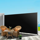 Retractable Side Awning Shade 1.8 x 3m - Black