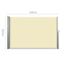 Retractable Side Awning Shade 2 x 3m - Beige