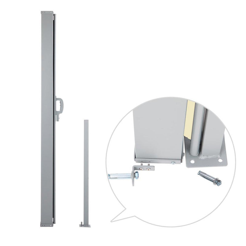 Retractable Side Awning Shade 2 x 3m - Beige