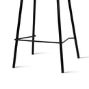 Set of 4 Kitchen Bar Stools Bar Stool Chairs Metal Black Barstools