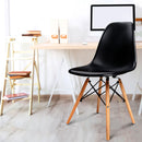 Set of 4 Retro Beech Wood Dining Chair - Black