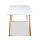 Dining Table 6 Seater Replica DSW Eiffel Cafe Kitchen White 120cm