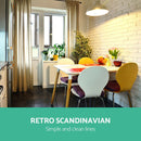 Dining Table 6 Seater Replica DSW Eiffel Cafe Kitchen White 120cm