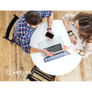 Dining Table Round 4 Seater Replica Tables Cafe Timber White 90cm