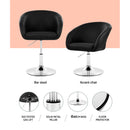 Bar Stools Accent Chairs Kitchen Bar Stool Swivel Gas Lift PU Leather Black