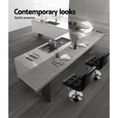 set of 4 Leather Bar Stools NOEL Kitchen Chairs Swivel Bar Stool Gas Lift Black