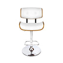Wooden Gas Lift  Bar Stools - White