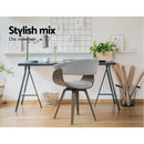 Dining chairs Bentwood Chair Kitchen Velvet Fabric Timber Wood Retro Grey