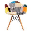 Set of 2 Fabric Dining Chairs