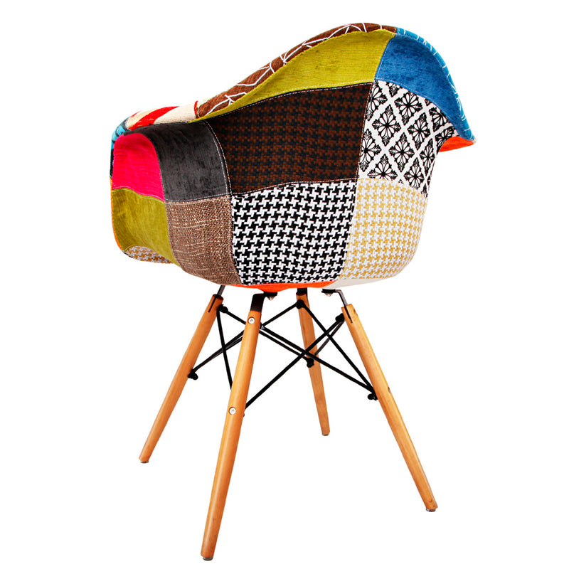 Set of 2 Fabric Dining Chairs