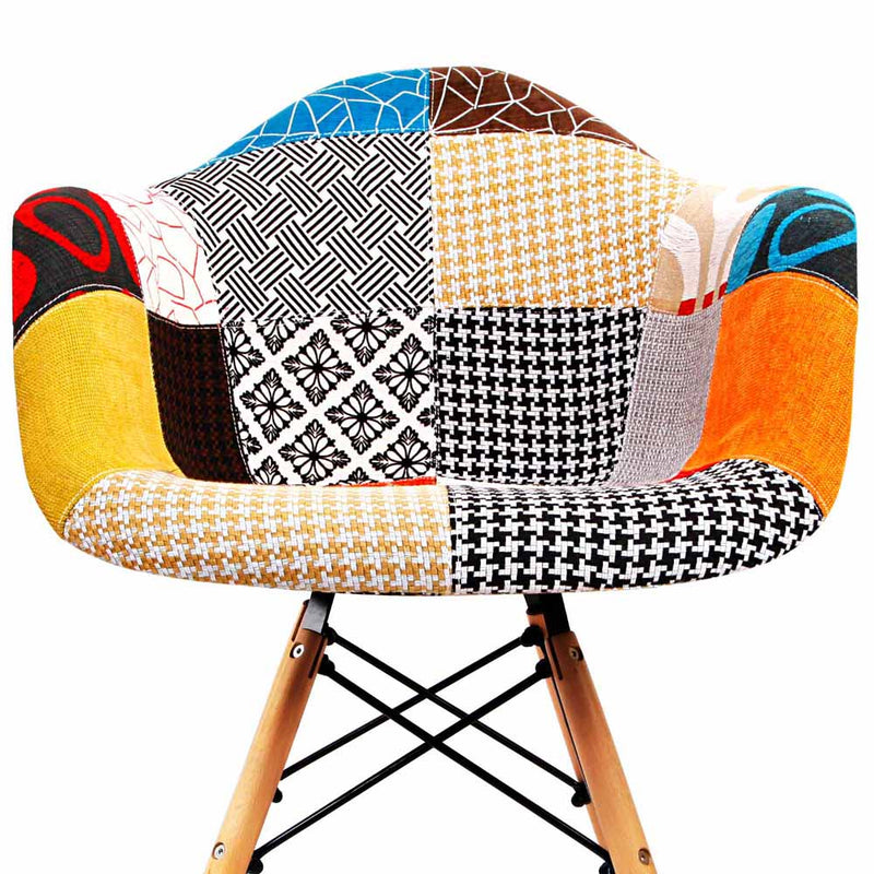 Set of 2 Fabric Dining Chairs