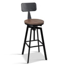 Rustic Industrial Metal Bar Stool